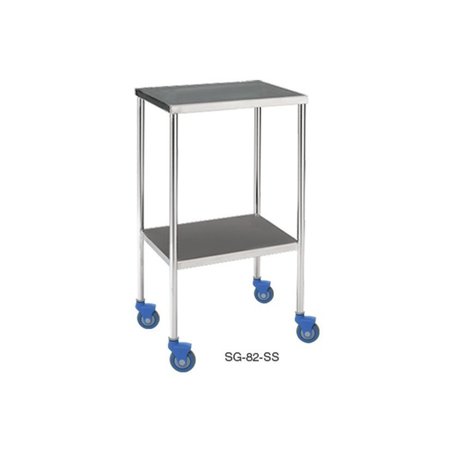 PEDIGO Utility Table, 16 X 20 w/ Shelf SG-82-SS